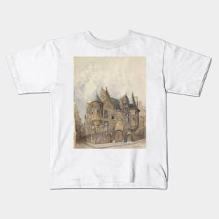 Hotel de Sens, Paris by Frederic Edwin Church Kids T-Shirt